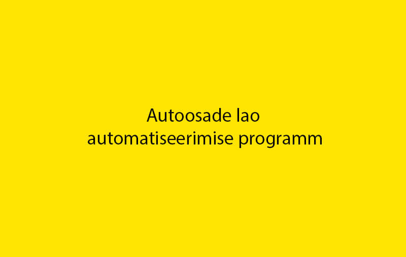 Autoosade lao automatiseerimise programm