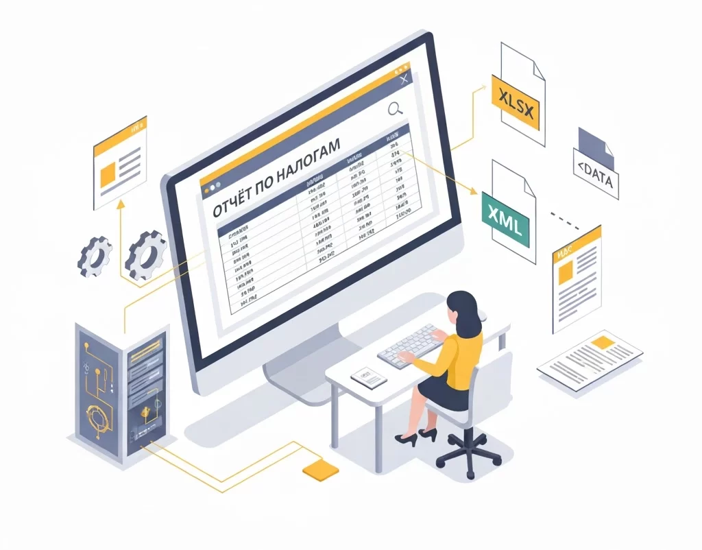 Выгрузка доходов физических лиц (подоходного налога) из 1С